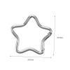 Star-Shaped Aluminum Alloy Carabiners, 10 Pieces for Keys view 2