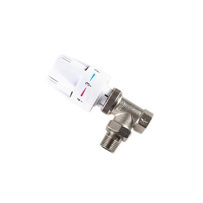 SSDXFJZR 1/2" 3/4" 1" Brass Straight Automatic Temperature Control Thermostatic Radiator Valve for Underfloor Heating (0.75 Inch)