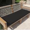 AZMAHT Outdoor Bench Cushion, UV-Resistant Polyester, Removable Zipper Cover, Black, 70 x 40 x 5 cm view 1