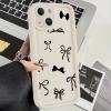 Phoona iPhone 13 Mini Case, 5.4-inch, Beige Aesthetic Pattern, Soft TPU Silicone Protective Cover view 2