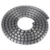 Spiral Cable Management Sleeve, 1 m, Gray, 32 mm Inner Diameter view 1