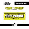 Fan-Kultur Xperience 100x Dortmund Sticker/Decal “Südtribüne” – Soccer Fan Merchandise – 14.8 x 5.0 cm – PVC – Weatherproof view 2