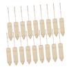 20-Piece Wooden Bookmarks for Crafts, Unfinished Shapes for DIY Bookmarks and Decorations view 1