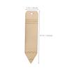 20-Piece Wooden Bookmarks for Crafts, Unfinished Shapes for DIY Bookmarks and Decorations view 2