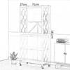 Kitchen Cart with Wheels, 3/4/5 Tiers, Black, 72 x 34 x 160 cm view 2