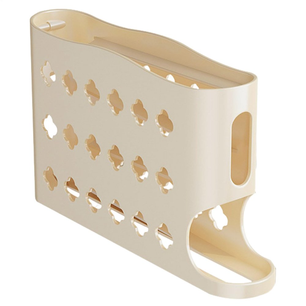 Refrigerator Egg Dispenser - Rolling Egg Tray Organizer