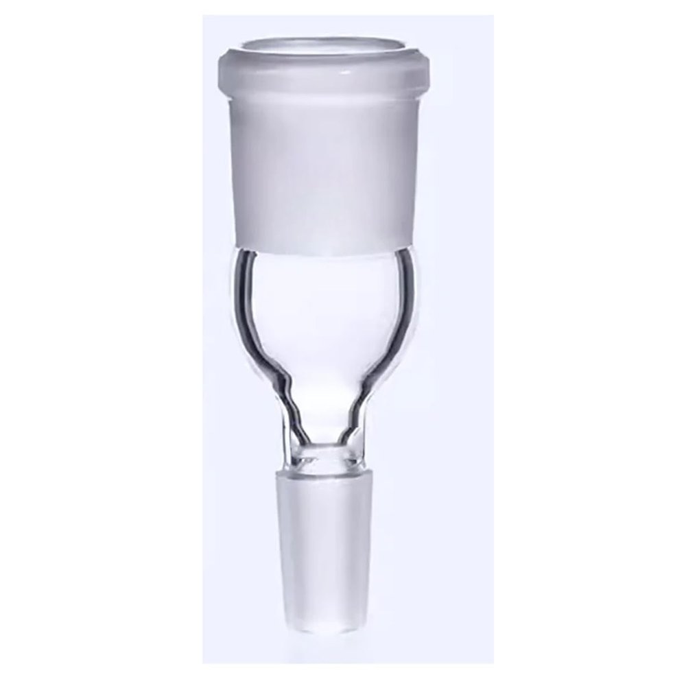 HIFRQVVC Glass Distillation Connector Adapter, 1 pc, Female-to-Male, Size 1434 (24 to 19 B)