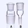 HIFRQVVC Glass Distillation Connector Adapter, 1 pc, Female-to-Male, Size 1434 (24 to 19 B) view 2