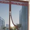 DOTBUY-SHOP Window Insect Screen with Hook-and-Loop Tape, Dark Brown, 100 x 100 cm view 1