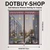 DOTBUY-SHOP Window Insect Screen with Hook-and-Loop Tape, Dark Brown, 100 x 100 cm view 2