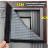DOTBUY-SHOP Window Insect Screen with Hook-and-Loop Tape, Dark Brown, 100 x 100 cm view 3