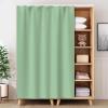 YSPZDQ Velvet Cabinet Curtain, Blackout and Dustproof, Green, 130 x 200 cm view 1
