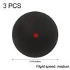 Sanfly Squash Balls, 3-Pack, Professional Rubber Squash Balls, One Red, Blue and Yellow Dot, Fast Speed Balls for Beginners view 2