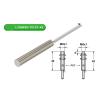 OJJHO Capacitive Proximity Sensor Switch LCMW08-T01P1-40, Adjustable 0.1–1 mm Sensing Distance, PNP, Flush-Mount Flat Head, M8, DC 10–30 V, 3 Wires, Normally Open view 2