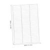 TOYANDONA Rectangular Carbon Steel Grill Net, Silver, Disposable view 2
