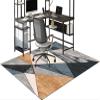 Office Chair Mat for Carpet and Hard Floors, 130 x 150 cm view 1