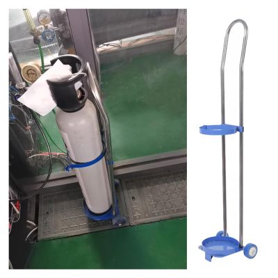 MZZKFC Gas Cylinder Cart with 2 Quiet Wheels, Fixed Steel Ring, 31.5 in