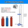 MZZKFC Gas Cylinder Cart with 2 Quiet Wheels, Fixed Steel Ring, 31.5 in view 3