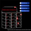 Acrylic Cell Phone Storage Cabinet with Locks and Keys, Wall-Mounted, 80 Compartments view 3