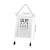 White Hanging Eye Chart with Clear Print for Vision Tests view 2