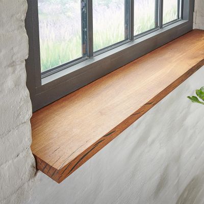 SPONHOLZ Solid Oak Window Sill, No Live Edge, 140 x 20 cm