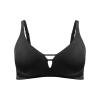 Thin Sports Bra with Adjustable Shoulder Straps and No Rings, High Support, Black, XXL view 1