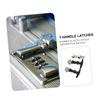 2-Pc. Black T-Handle Hood Latches, Stainless Steel and Rubber view 3