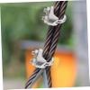 HEALEEP 24-Piece Stainless Steel Wire Rope Cable Clamps with U-Bolt Fasteners, Durable and Rust-Resistant view 3