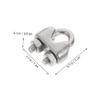 HEALEEP 24-Piece Stainless Steel Wire Rope Cable Clamps with U-Bolt Fasteners, Durable and Rust-Resistant view 4