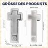 Cross Silicone Mold for Candle Holder, 3D Casting Mold view 2