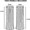 Leaf-Pattern Blackout Curtains with Thermal Insulation, 229 x 140 cm, 2-Pack view 2