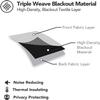 Leaf-Pattern Blackout Curtains with Thermal Insulation, 229 x 140 cm, 2-Pack view 4