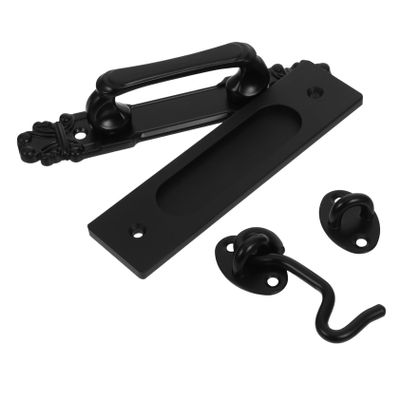 Gadpiparty 1-Piece Barn Door Handle and Latch Set for Garage and Wooden Doors
