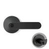 Black Zinc Alloy Door Levers for Interior and Public Areas, Keyless view 1