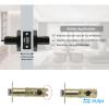 Black Zinc Alloy Door Levers for Interior and Public Areas, Keyless view 4