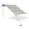 Portable Beach Tent Camping Sunshade Canopy UPF 50+ UV Protection Palm Leaf Pattern view 1