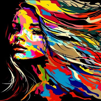 WANMIU Paint by Numbers Kit for Adults, Color Rhapsody, 40 x 50 cm