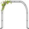 HynJGih Metal Garden Arch for Climbing Roses and Plants, Sturdy Pipe Arch for Indoor and Outdoor Use (W2.4 m × H2.2 m) view 1