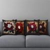 40 x 40 cm Rose Red Outdoor Pillow Covers, Double-Sided Printed, Waterproof, 4-Pack view 4