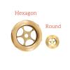 REIUAFWYGV 1 pc M27 x 1.5 Metric Male-Thread Brass Oil-Level Sight Glass Window view 2
