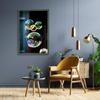 CLAMARO Bubble Design Picture Frame 32 x 68.5 cm, Green, MDF Wood, Acrylic Glass view 4
