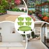 Yorajuy Stackable Plant Pot Tower with 4 Garden Planters, Removable Tray and Wheels view 4