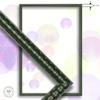 CLAMARO Bubble Design Picture Frame 22 x 28 cm, Green, MDF Wood, Acrylic Glass view 2