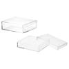 YELARXI Clear Acrylic Boxes with Lids, 4.33 x 4.33 x 1.57 in, 2-Pack view 1