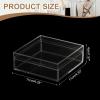 YELARXI Clear Acrylic Boxes with Lids, 4.33 x 4.33 x 1.57 in, 2-Pack view 2