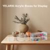 YELARXI Clear Acrylic Boxes with Lids, 4.33 x 4.33 x 1.57 in, 2-Pack view 4