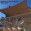 Rectangular Garden Shade Sail 2.9 x 3.9 m, Brown, 95% UV Protection, Breathable HDPE, Customizable view 2