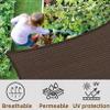 Rectangular Garden Shade Sail 2.9 x 3.9 m, Brown, 95% UV Protection, Breathable HDPE, Customizable view 4