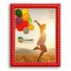 CLAMARO Bubble Design Picture Frame 43 x 53 cm, Red, MDF Wood, Acrylic Glass view 1