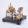 RCXTechPro RETROL SE-01 Steam Engine Model Kit, 84-Piece Stationary Metal Engine with Horizontal Boiler and Flyball Governor view 2